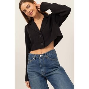 Black Cropped Blazer